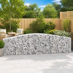 Arched Gabion Basket Garden Barrier Retaining Wall Decorative Outdoor Galvanised