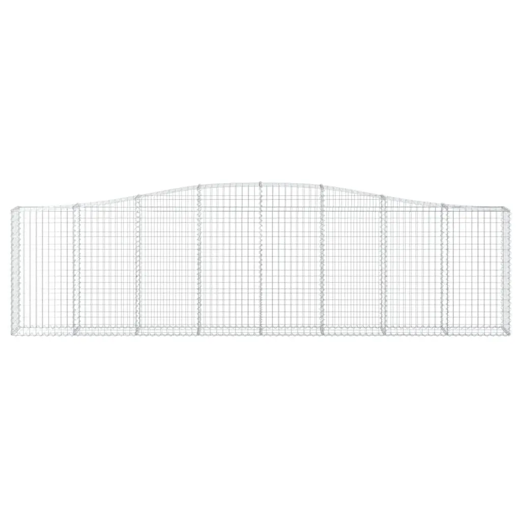 Gabion Basket Garden Barrier 400x30x100120 cm Silver