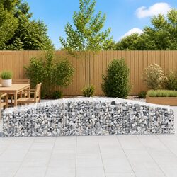 Reliable Arched Gabion Basket 400x50x40/60 cm for Gardens