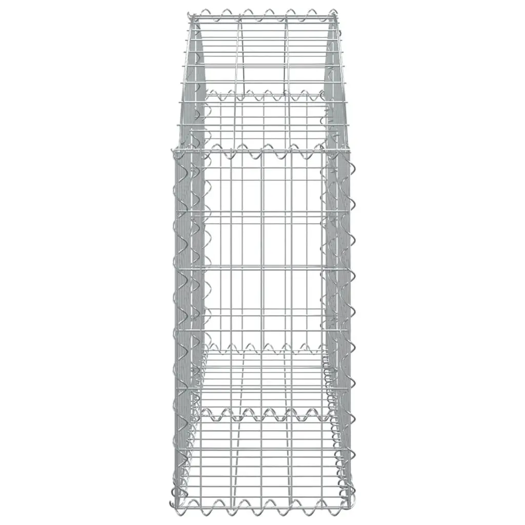 Gabion Basket Garden Barrier Retaining Wall Outdoor Planter 100 x 30 x 60 80 cm Silver
