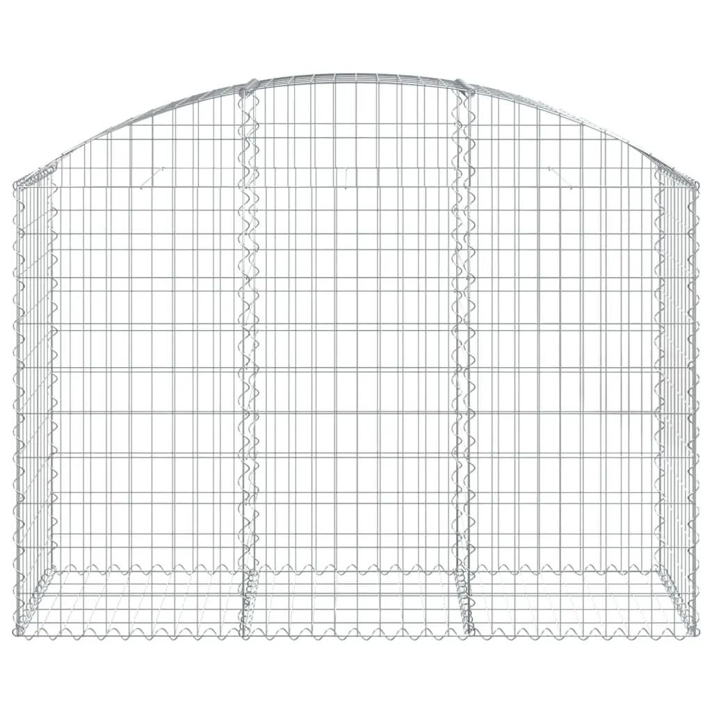 Arched Gabion Basket Garden Barrier Retaining Wall 150 x 50 x 100120 cm Silver