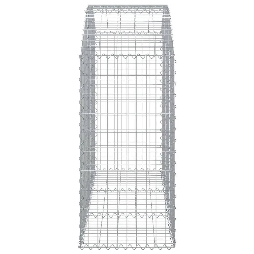 Arched Gabion Basket Garden Barrier Retaining Wall 150 x 50 x 100120 cm Silver