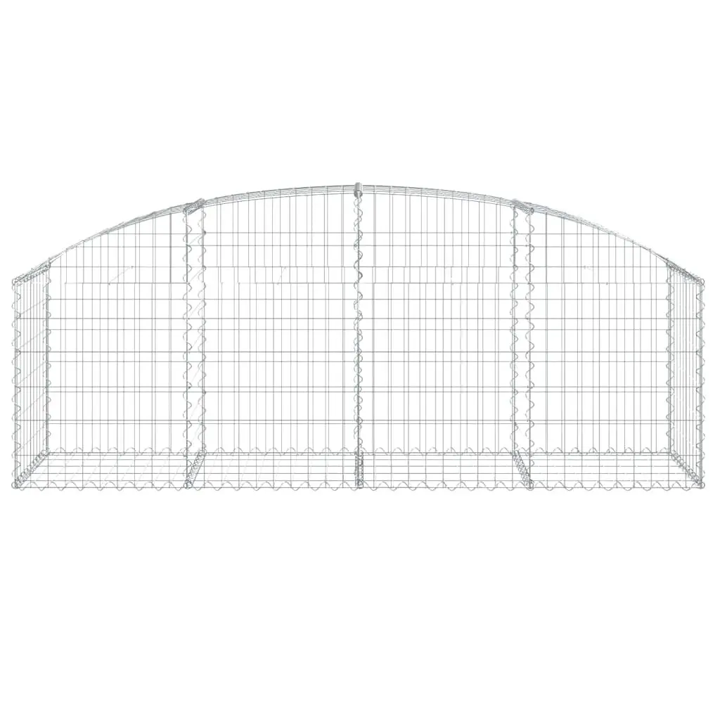 Gabion Basket Garden Barrier 200x50x60cm Silver Decorative Retaining Wall