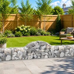 Reliable Arched Gabion Basket Garden Barrier 200x30x40/60 cm