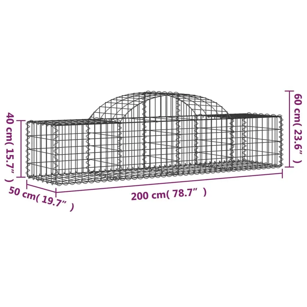 Arched Gabion Basket Garden Barrier Retaining Wall Decorative Stone Cage