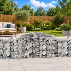 Reliable Arched Gabion Basket for Stylish Barriers