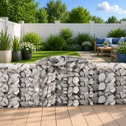 Practical Arched Gabion Basket for Your Garden