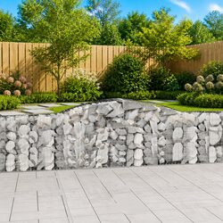 Valuable Arched Gabion Basket 400x30x100/120 cm for Your Garden