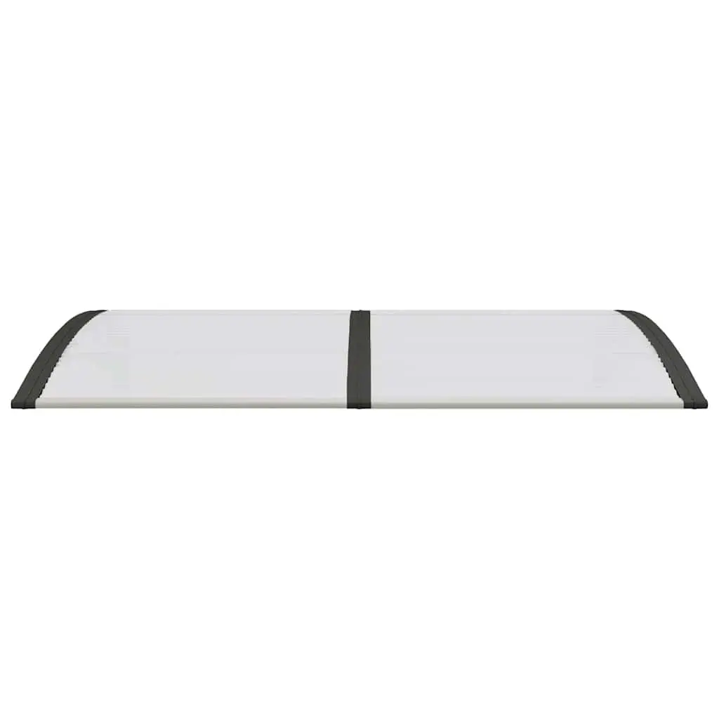 Door Canopy Weather Protection 150x75cm Black Polycarbonate Awning