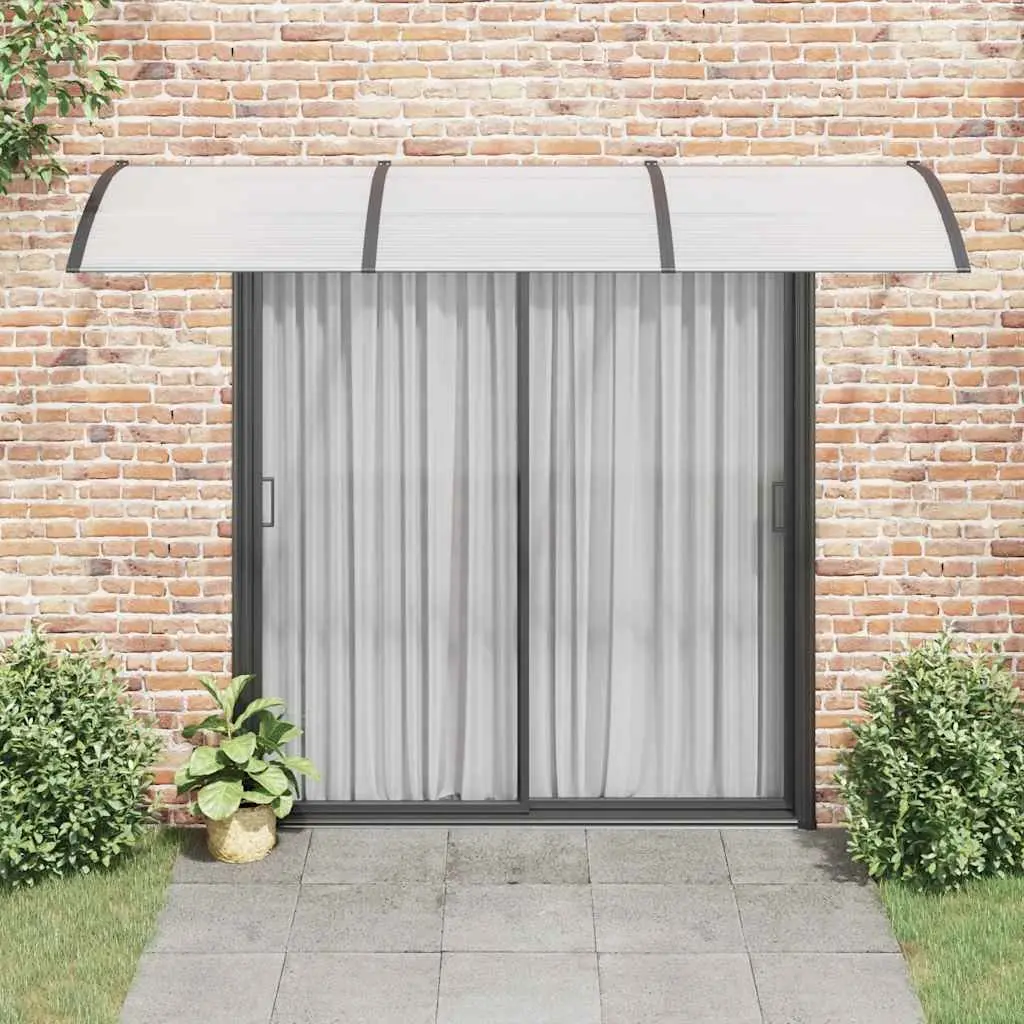 Door Canopy Weather Protection 300x75 cm Black