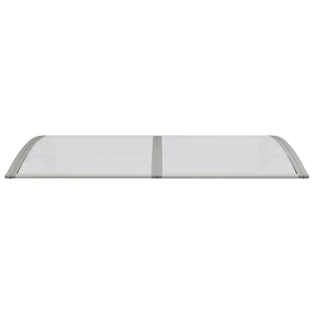 Door Canopy Weather Protection 150x75cm Grey Polycarbonate