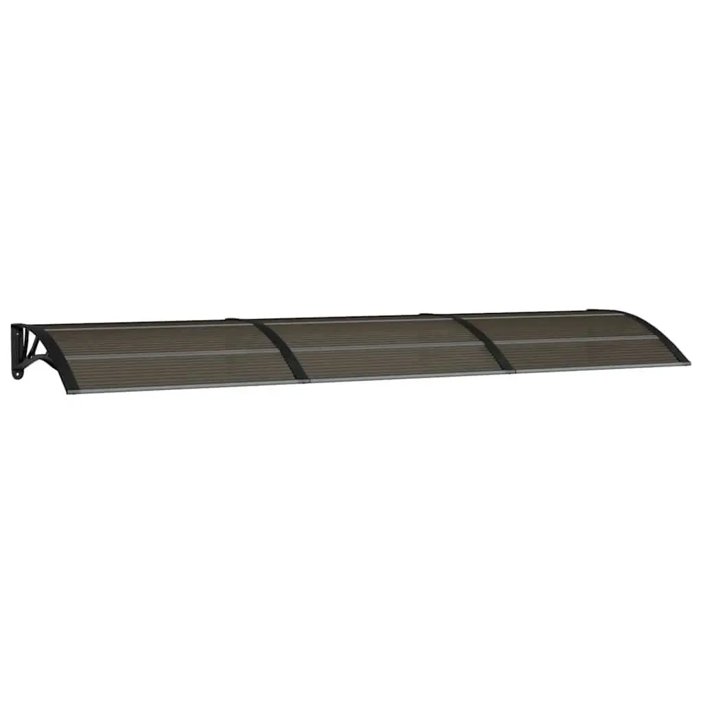 Door Canopy Weather Protection 300x75 cm Black Polycarbonate Awning