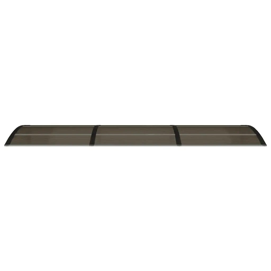 Door Canopy Weather Protection 300x75 cm Black Polycarbonate Awning