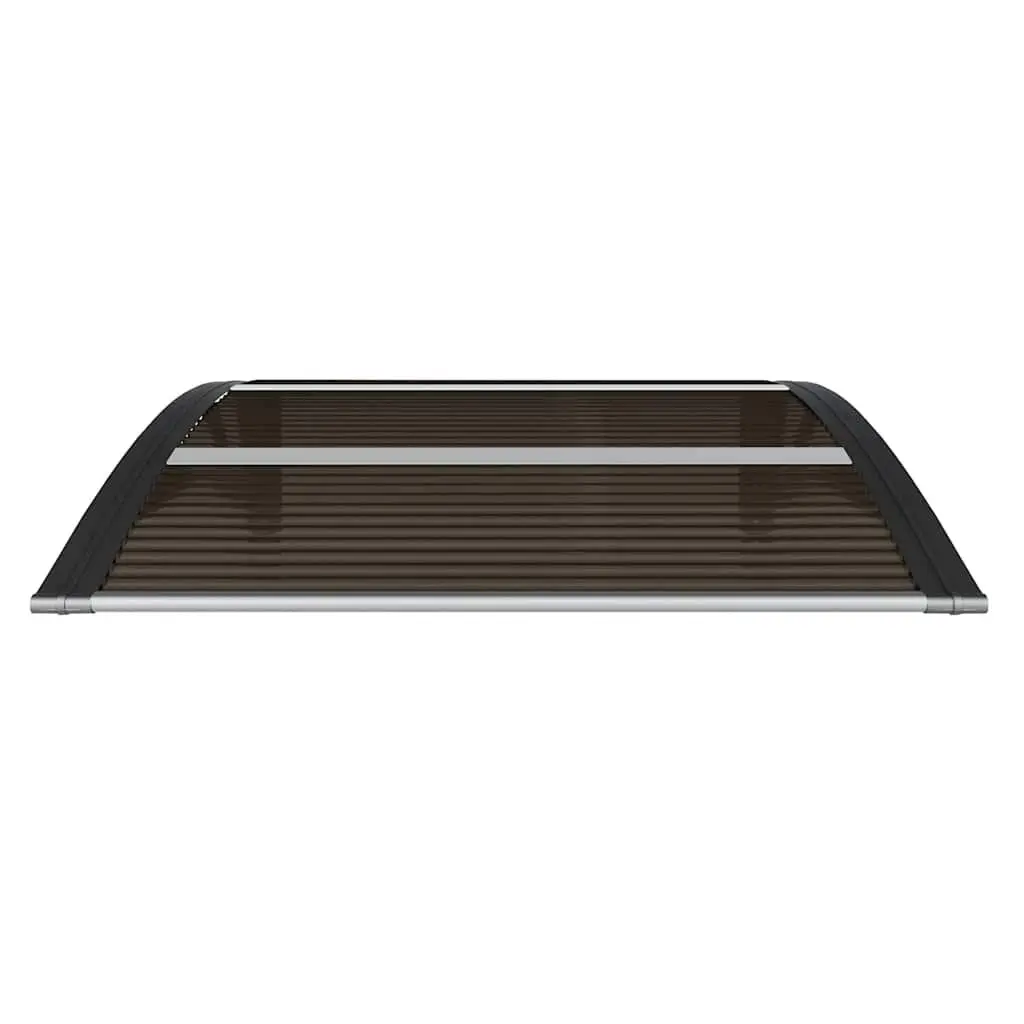 Door Canopy Protection 80x75 cm Black Polycarbonate