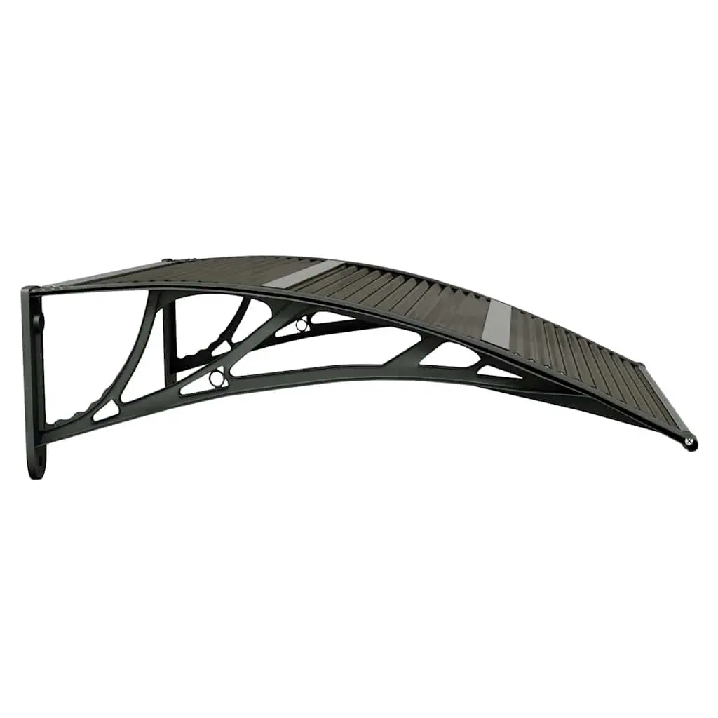 Door Canopy Protection 80x75 cm Black Polycarbonate
