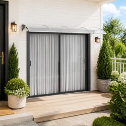 Reliable Grey Door Canopy 350x75cm for Weather Protection