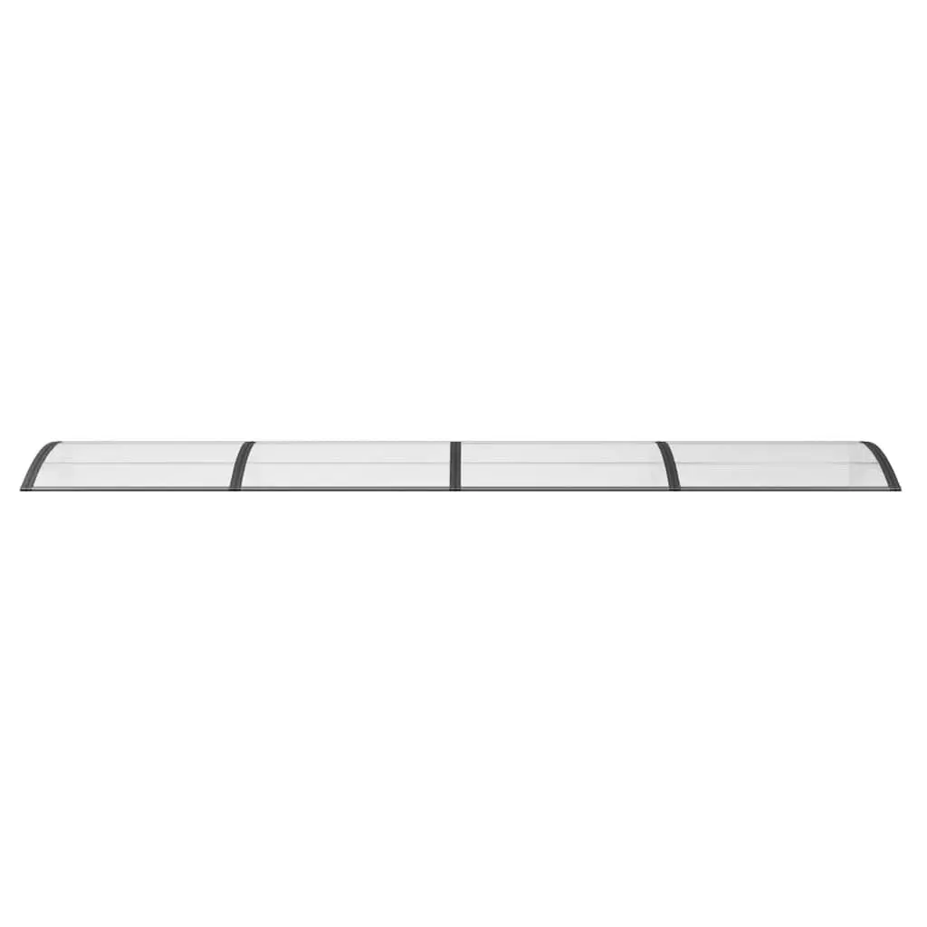 Door Canopy Awning Outdoor Shelter 400x100cm Black Polycarbonate