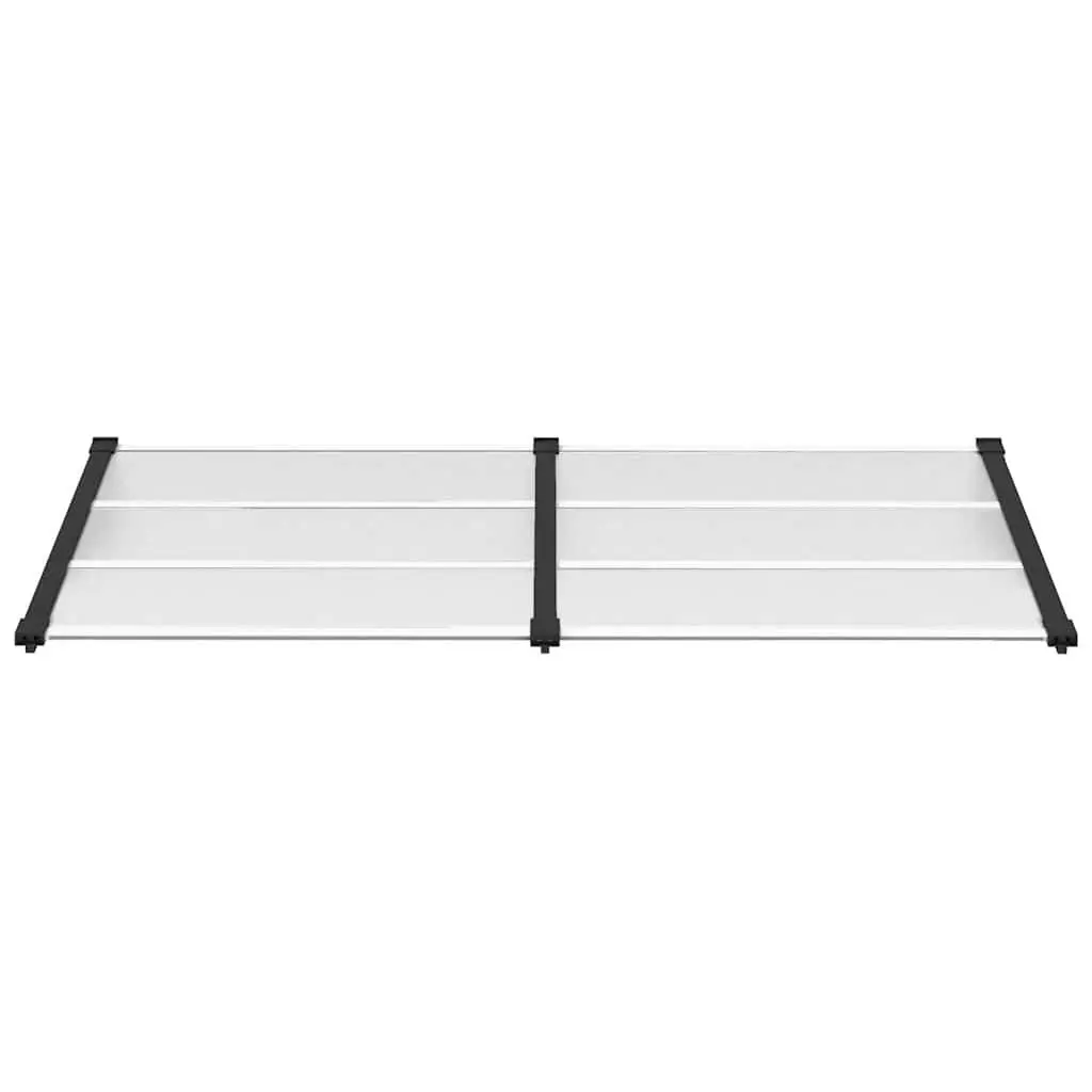 Door Canopy Weather Shield 199x90cm Transparent Polycarbonate