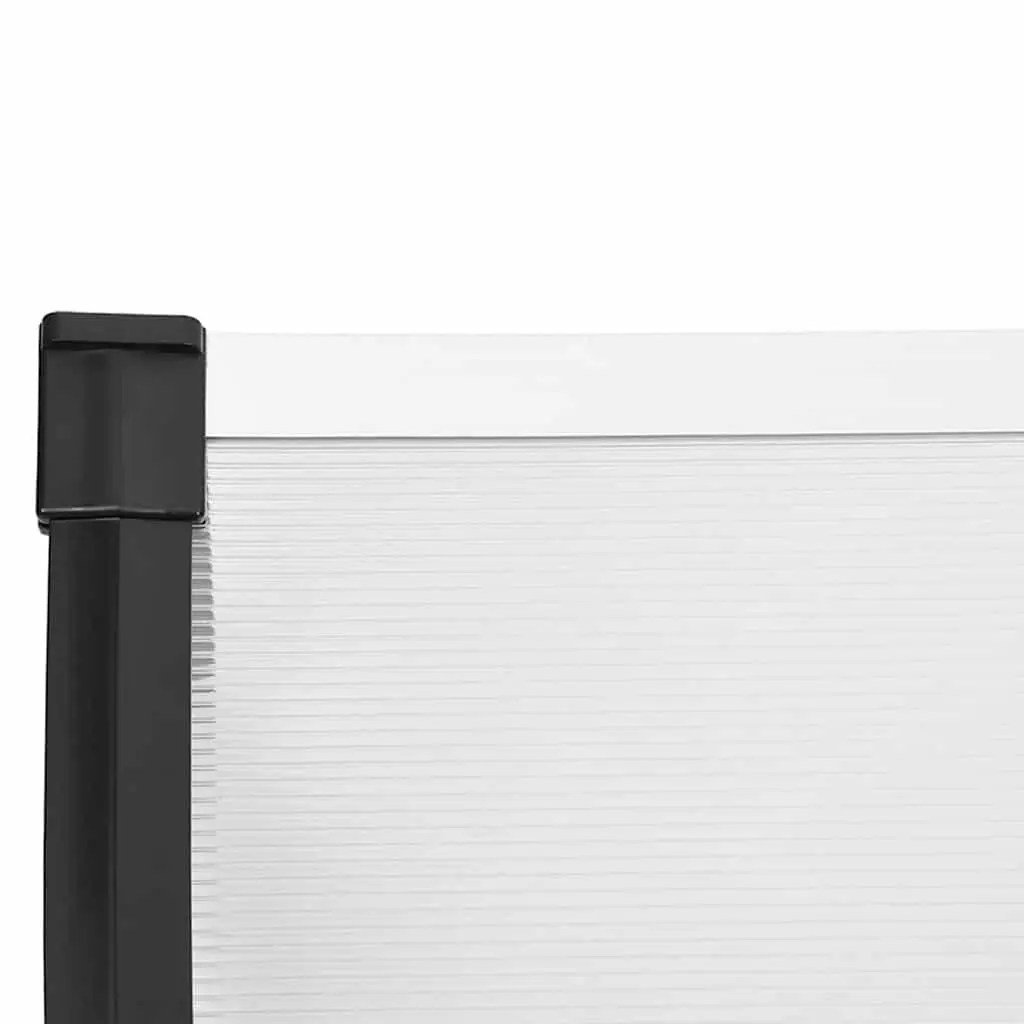 Door Canopy Weather Shield 199x90cm Transparent Polycarbonate