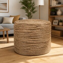 Jute Rope 50m Long 4mm Thick Brown Natural Twine Craft Garden Decorations