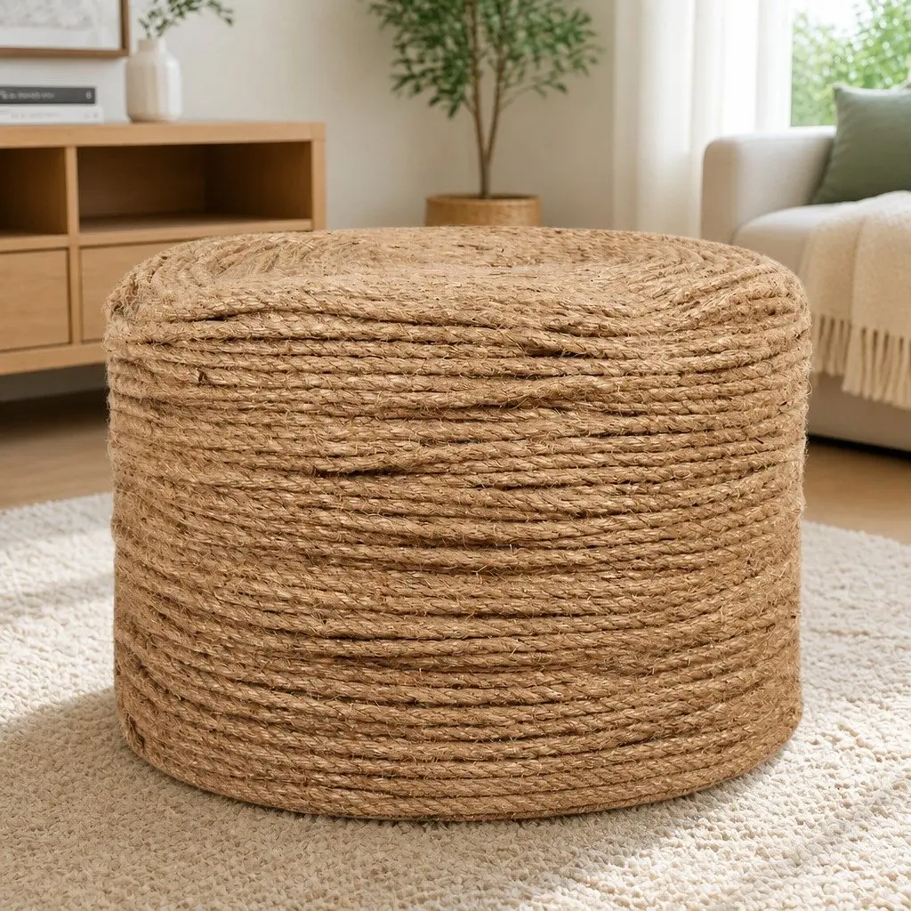 Jute Rope Natural Braided Twine 100m Long 4mm Thick Brown Gardening Crafts