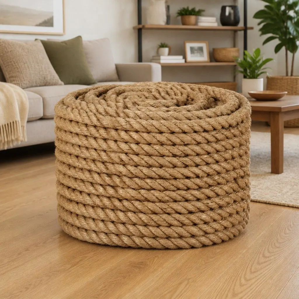 Brown Jute Twine Cord 1mm for Gardening Crafts Decor Packing