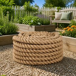 Reliable 25m Long Jute Rope - 30mm Thick for Your Needs