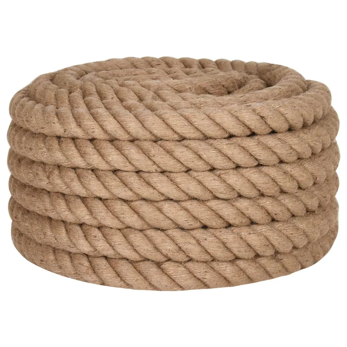 Jute Rope Natural Braided Twine 5 m Long 40 mm Thick Brown