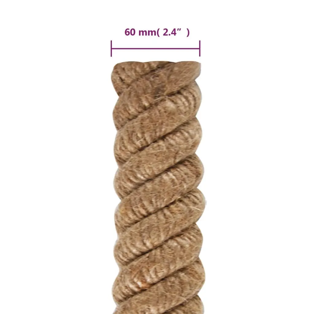 Natural Jute Rope, 5m Long and 60mm Thick