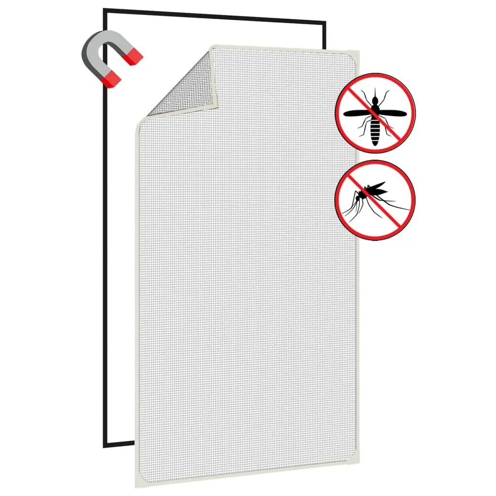 Magnetic Insect Screen Mesh Fly Protection 80x140 cm White