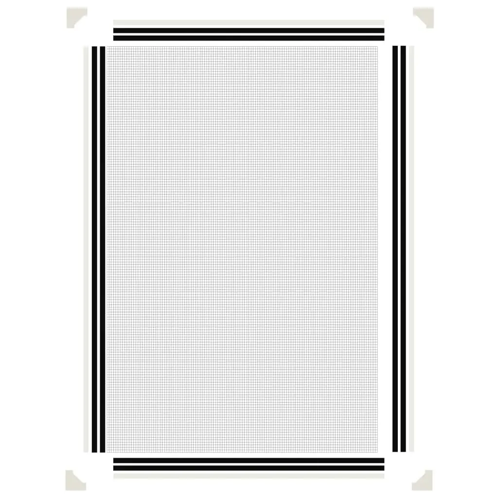 Magnetic Insect Screen for Windows 80x120 cm White Fly Mesh Net
