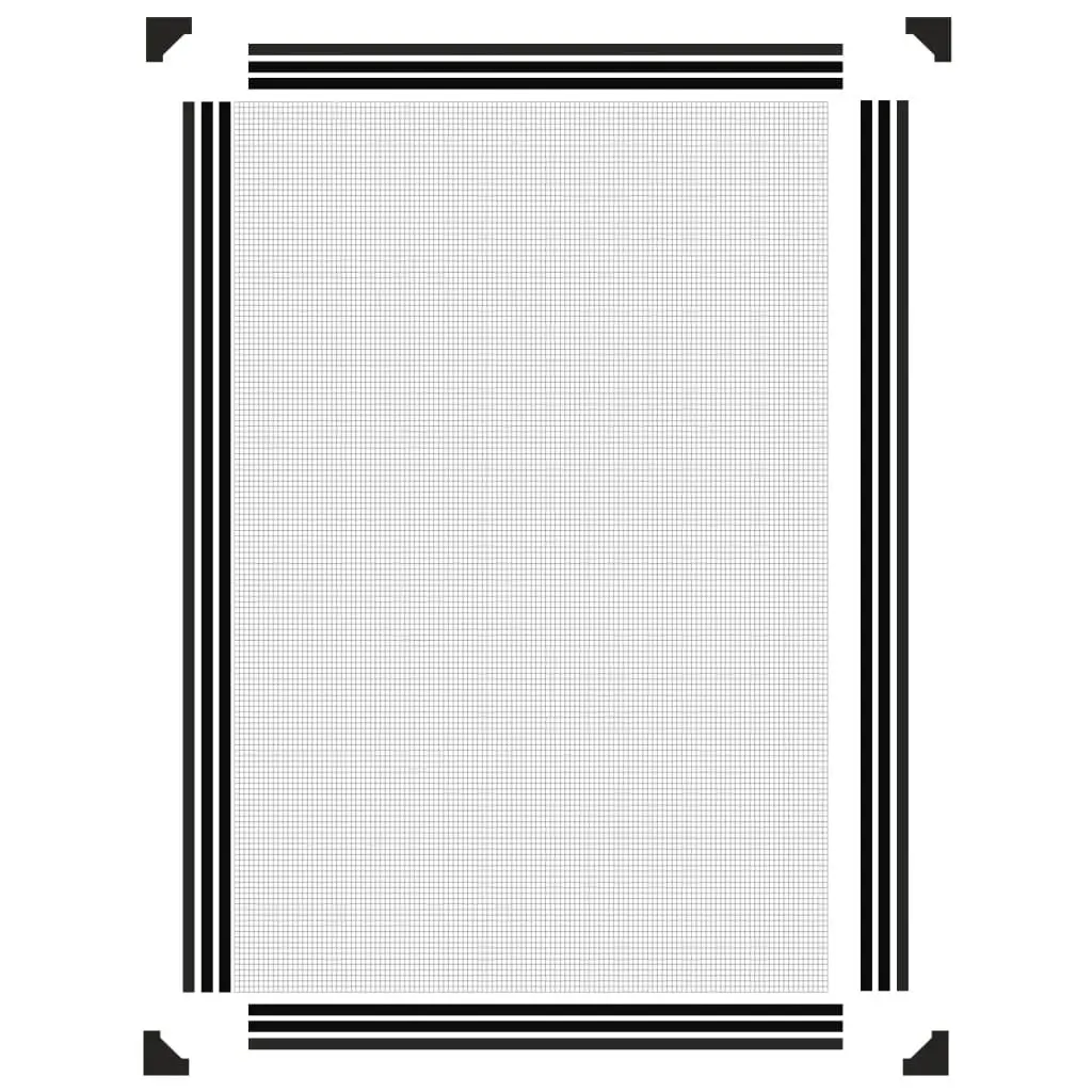 Magnetic Insect Screen Fly Mesh Net Protection 80x120cm Anthracite