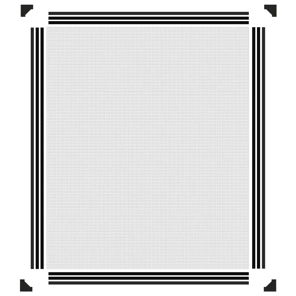 Magnetic Insect Screen Fly Protection 100x120cm Anthracite Mesh