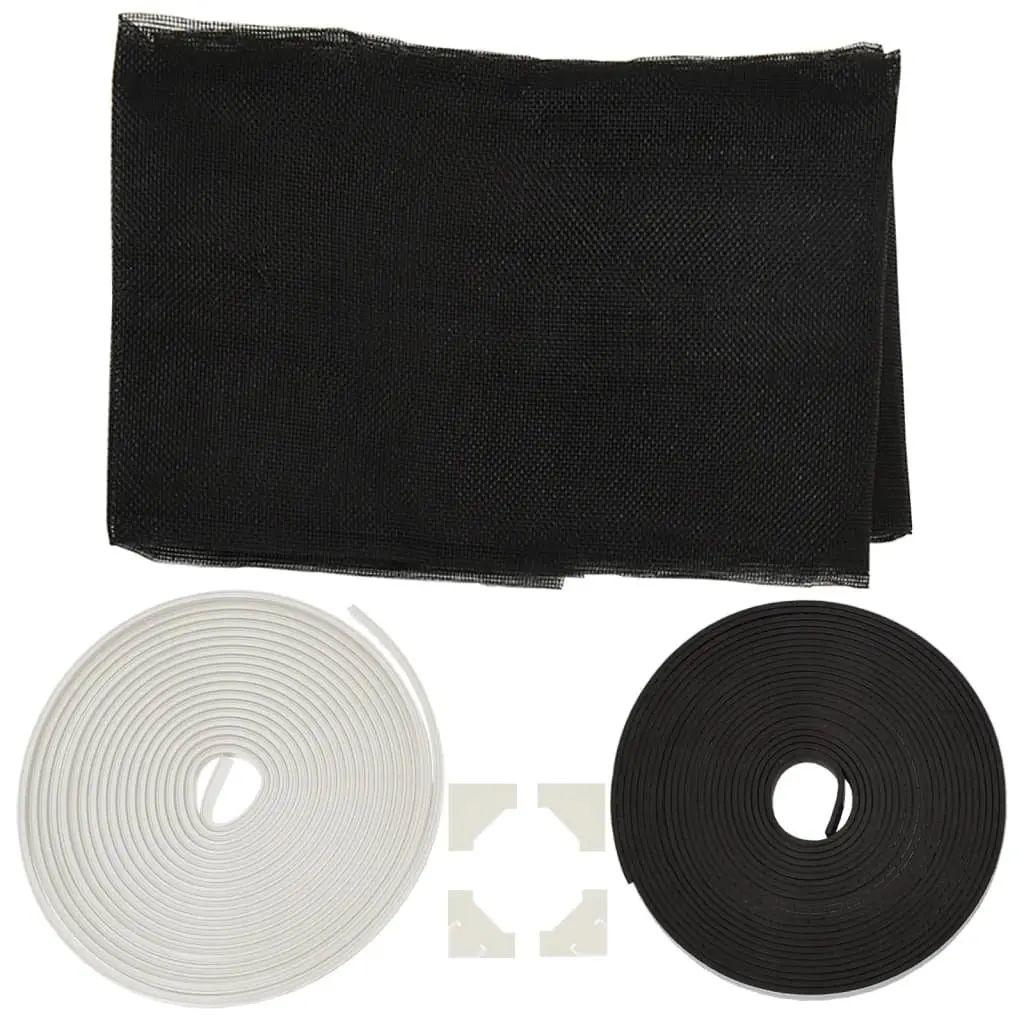 Magnetic Insect Screen for Windows Fly Mesh Protection 120x140 cm White