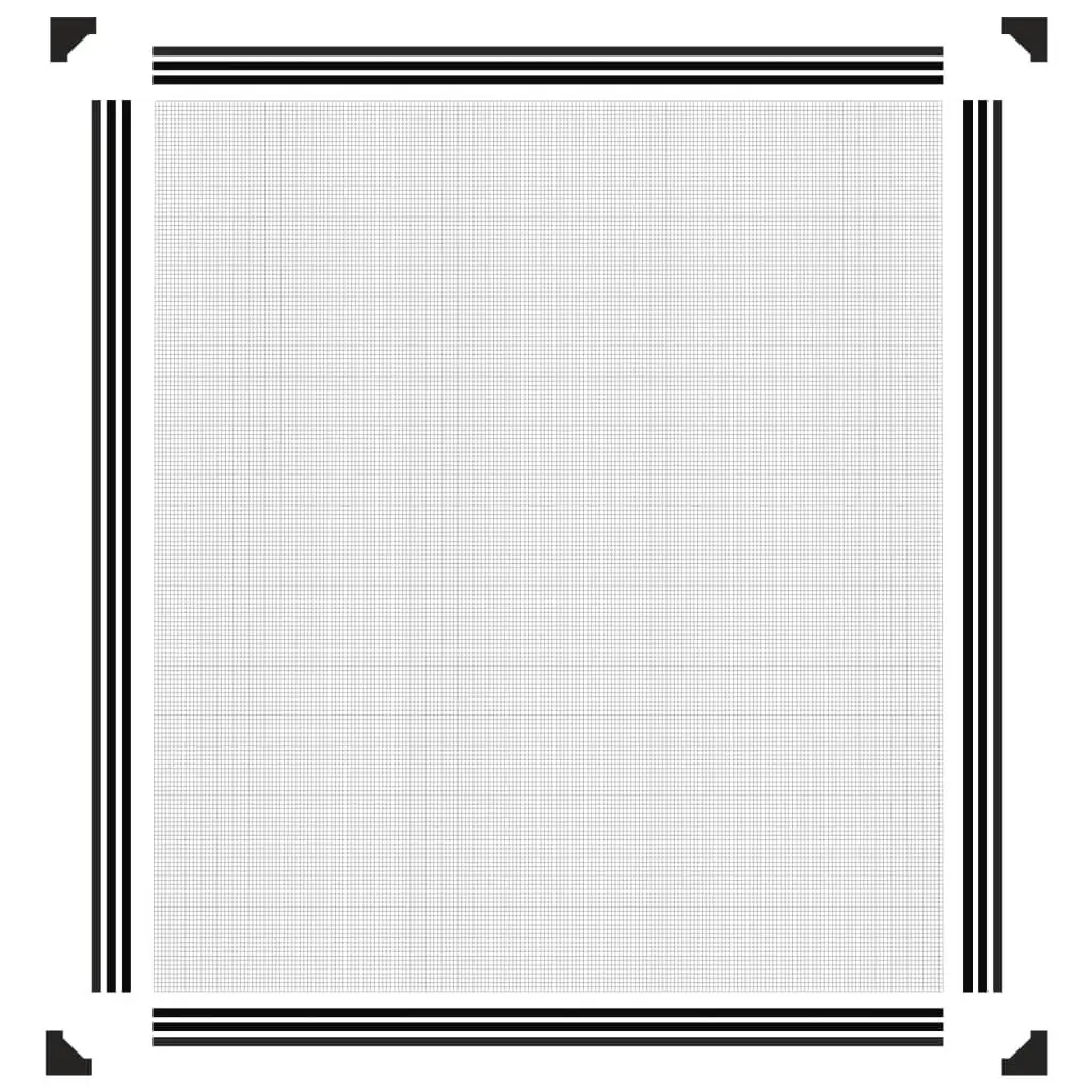 Fibreglass Mesh Magnetic Insect Screen Window 120x140cm Anthracite
