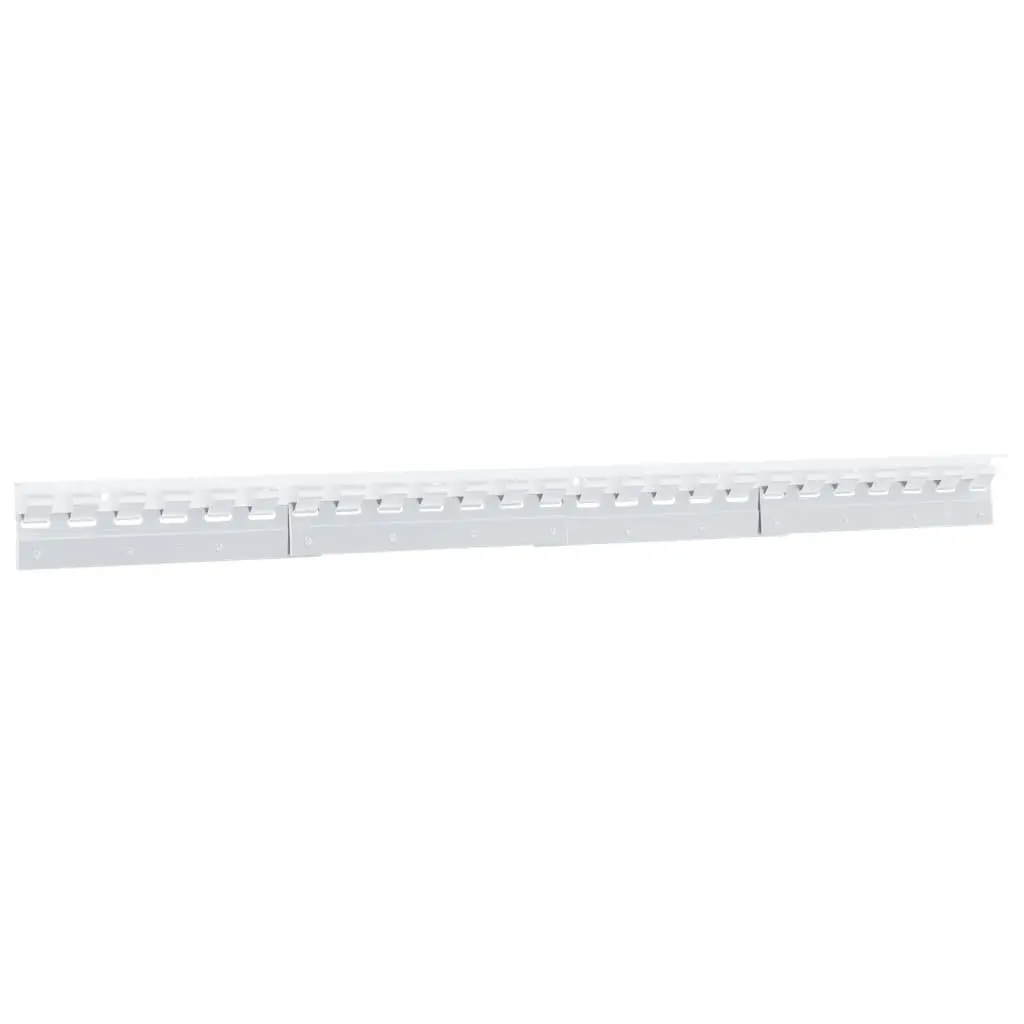 Stainless Steel Connecting Plates 28 cm Strip Curtain Installation Silver