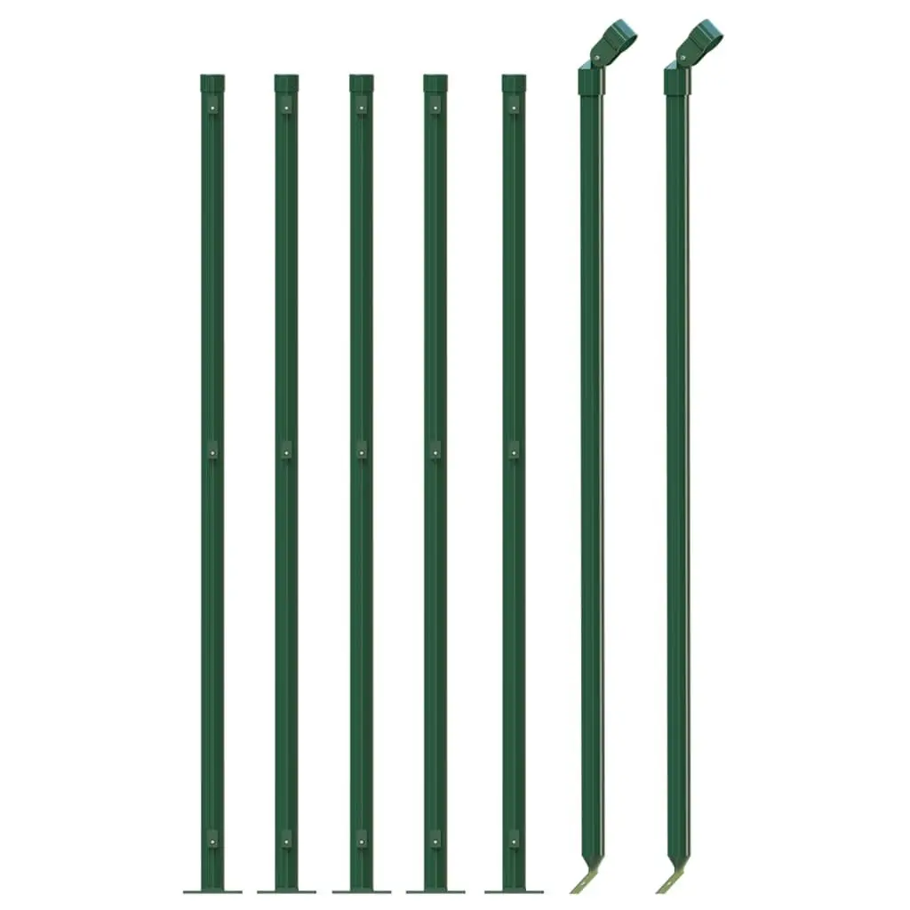Chain Link Fence Panel Green 1x10m Outdoor Barrier Enclosure