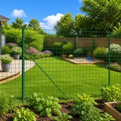 Reliable and Affordable Green Wire Mesh Fence Panel