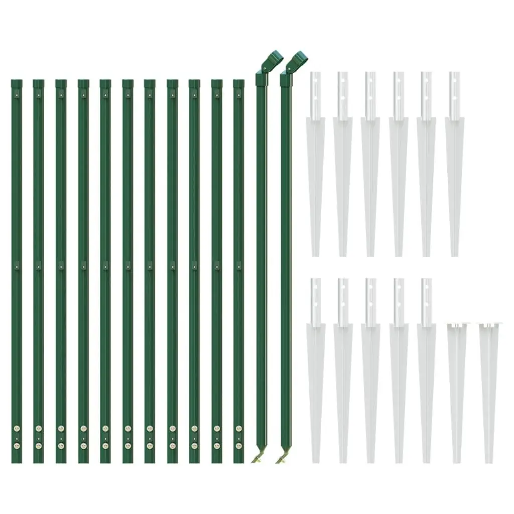 Wire Mesh Fence Panel Garden Barrier 1x25m Green