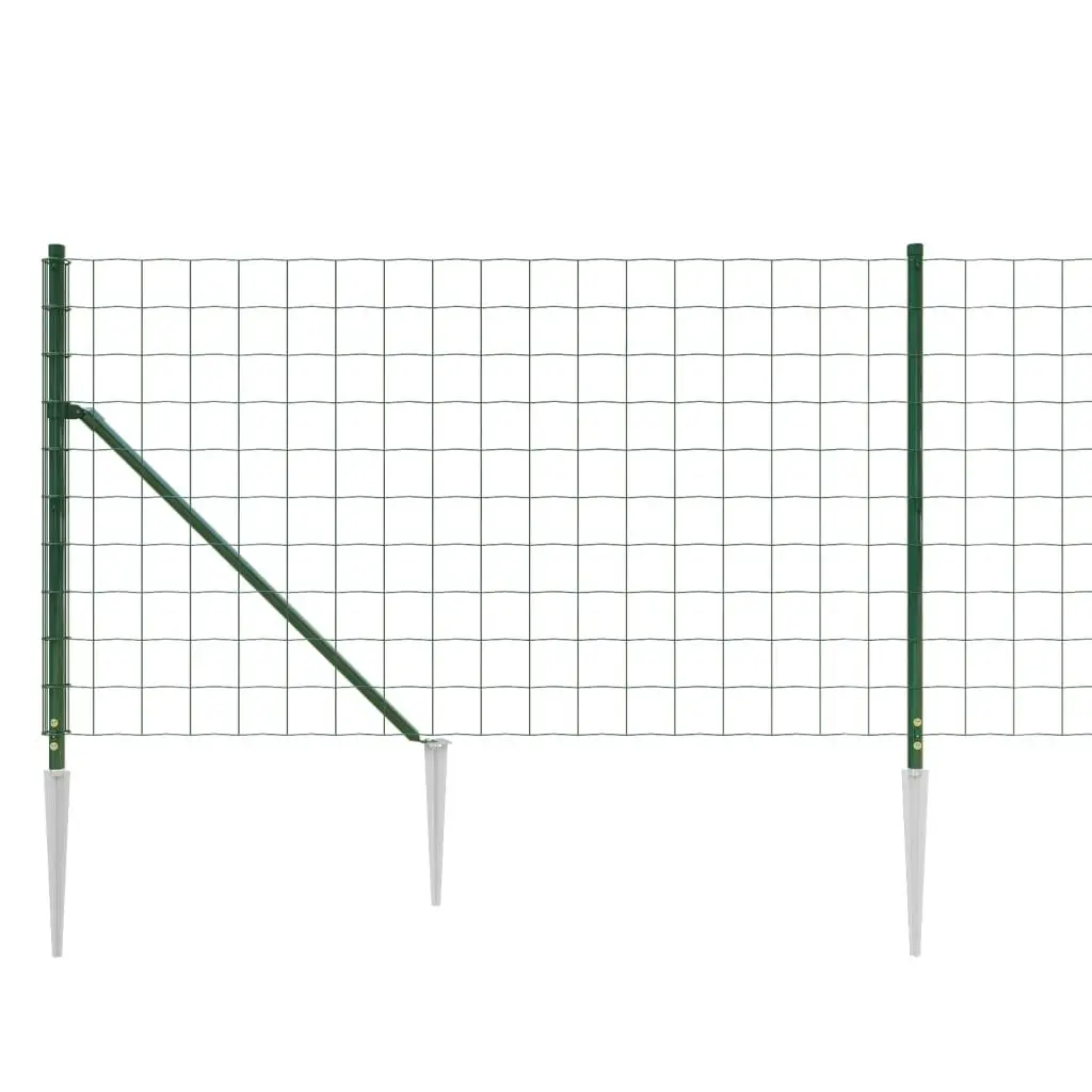 Wire Mesh Fence Garden Barrier 1x25m Green