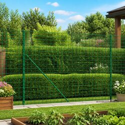 Reliable Green Wire Mesh Fence 1.4m x 25m with Spike Anchors