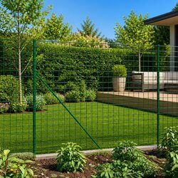 Reliable Green Wire Mesh Fence 1.6 m x 25 m with Anchors