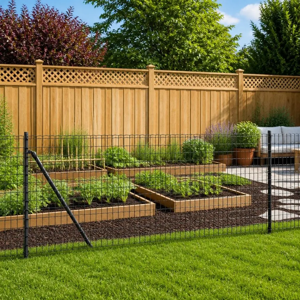 Wire Mesh Fence Panel Garden Barrier 1x25m Anthracite