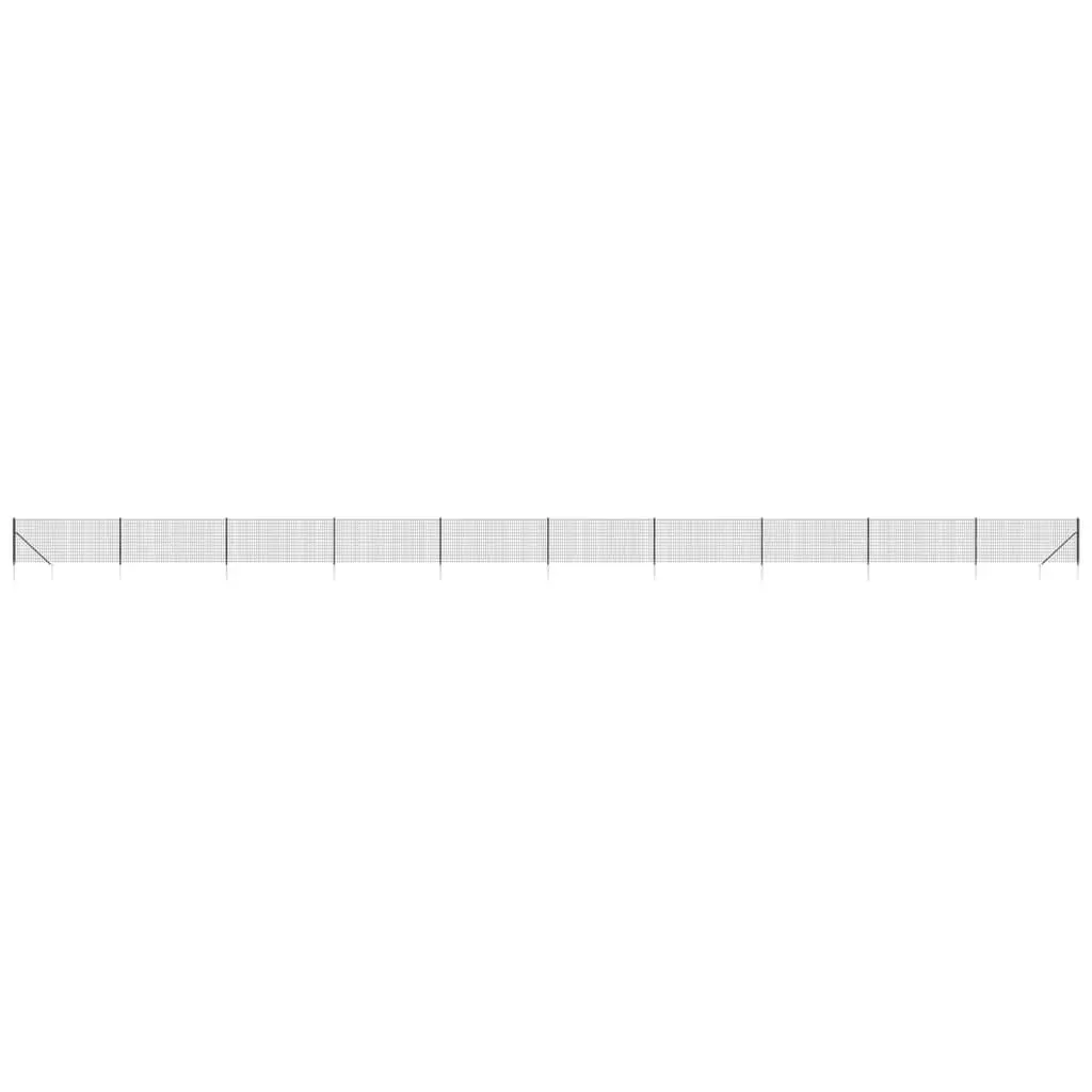 Wire Mesh Fence Panel Garden Barrier 1x25m Anthracite
