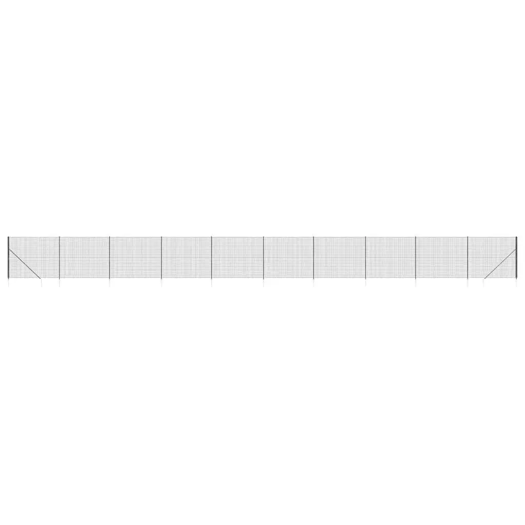 Wire Mesh Fence Panel Garden Barrier 1.4m x 25m Anthracite