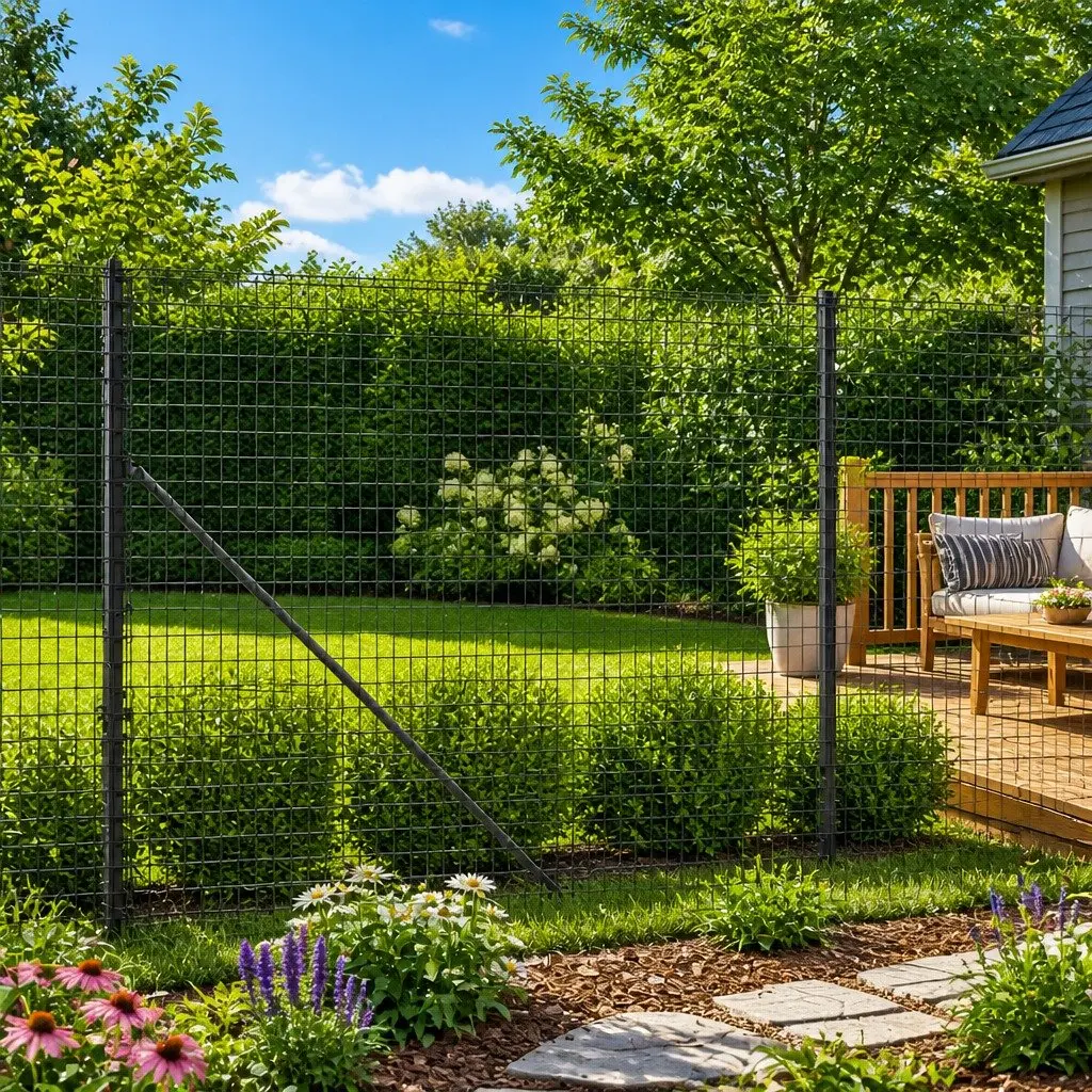 Wire Mesh Fence Panel Garden Barrier 1.6m x 25m Anthracite