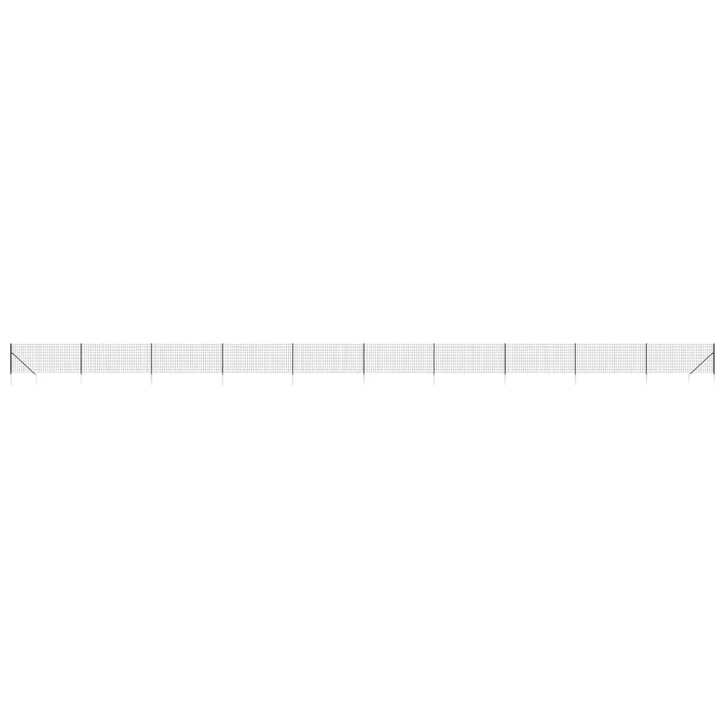 Wire Mesh Fence Panel Garden Barrier 1x25m Anthracite