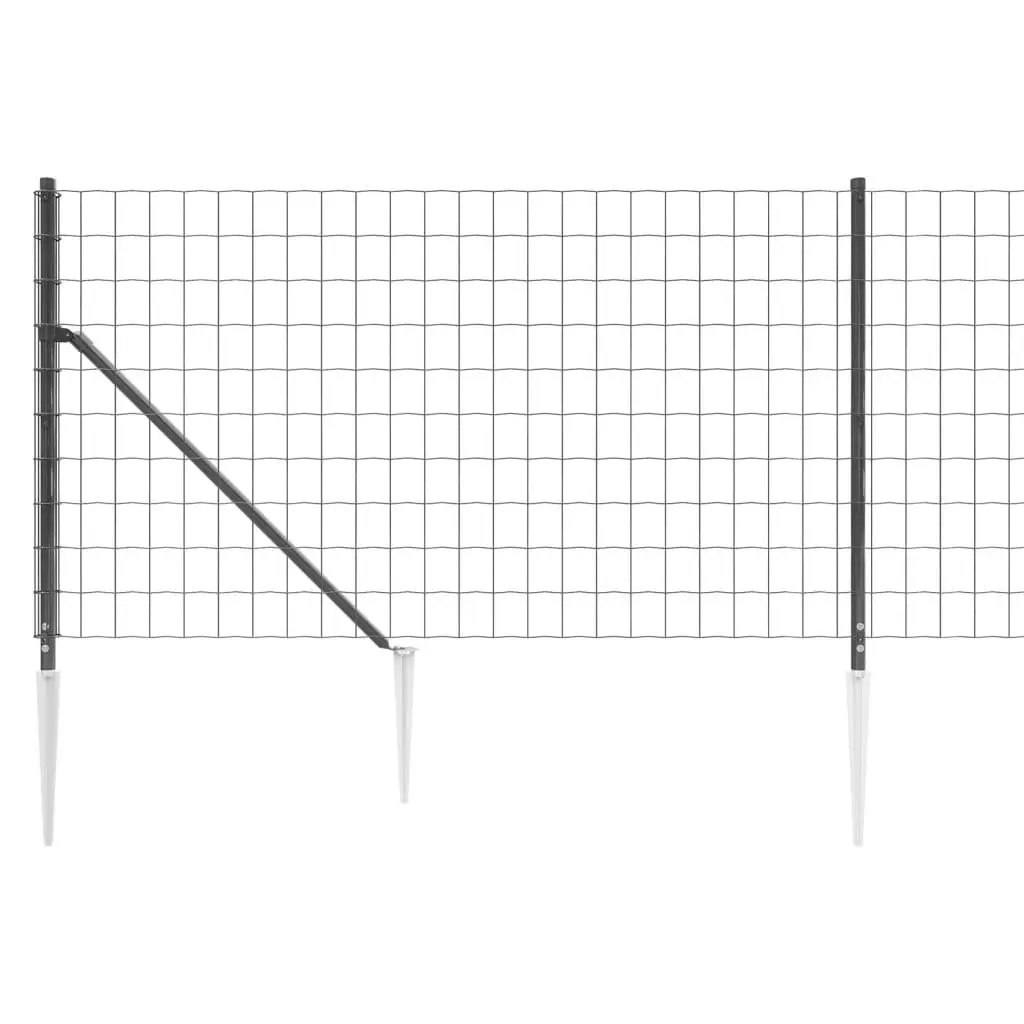 Wire Mesh Fence Panel Garden Barrier 1x25m Anthracite