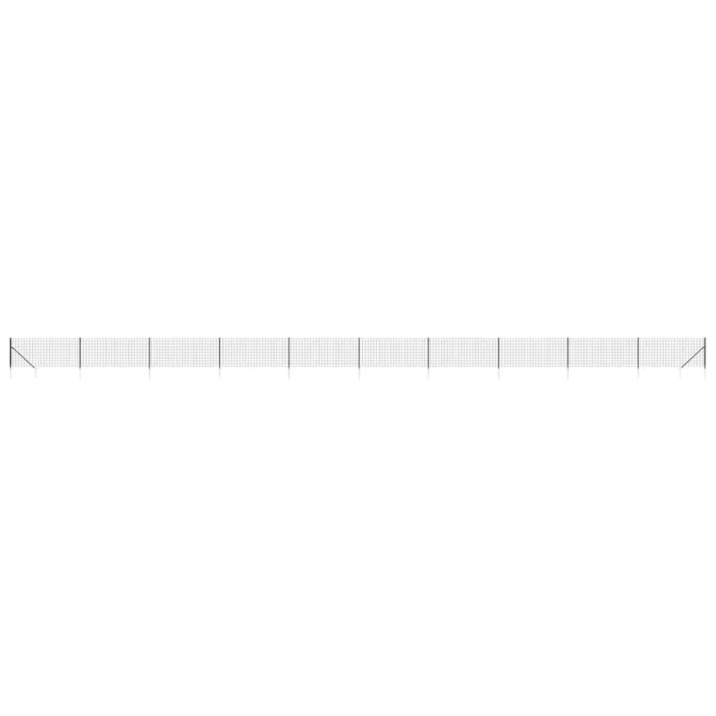 Wire Mesh Fence Panel Garden Barrier 1x25m Anthracite