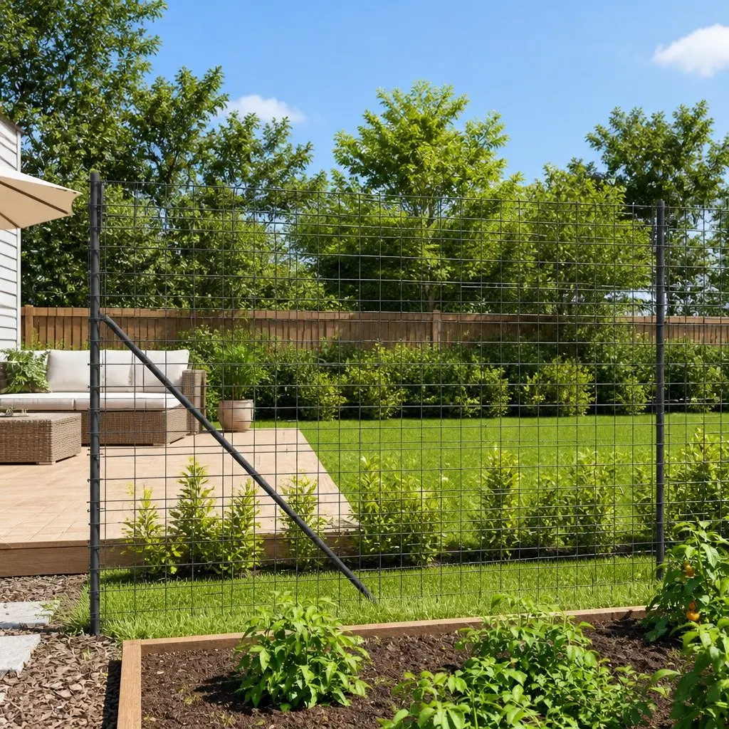 Wire Mesh Fence Panel Anthracite Garden Barrier 1.4 x 25 m